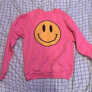 smiley face crewneck